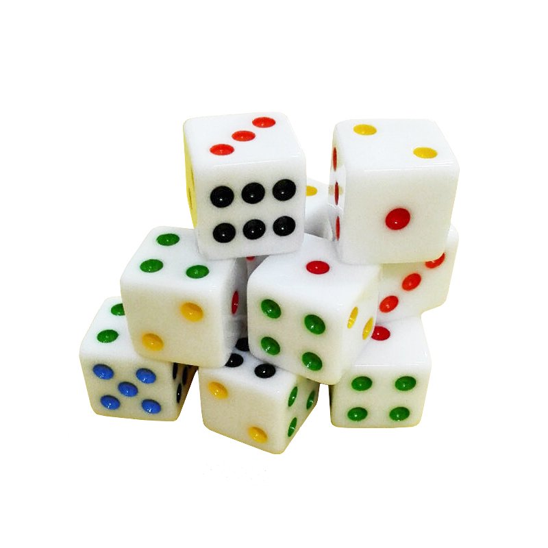 Custom resin smoke dice diffusion dice