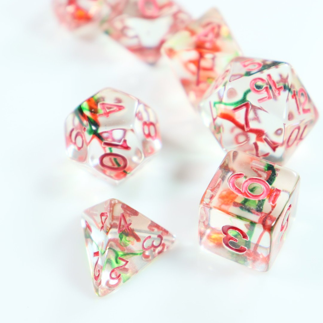Factory Round Edge Resin Dice 7 pcs Dice DND Game Dice For Dungeons and Dragons Role Playing Game