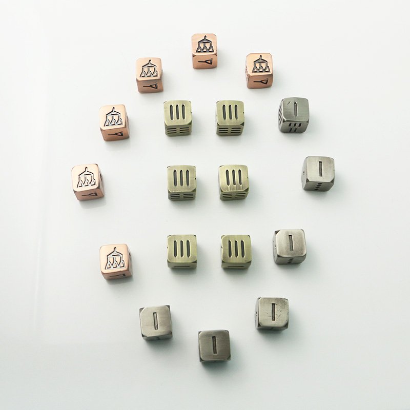 Top quality Zinc Metal Dungeons and Dragons Dice