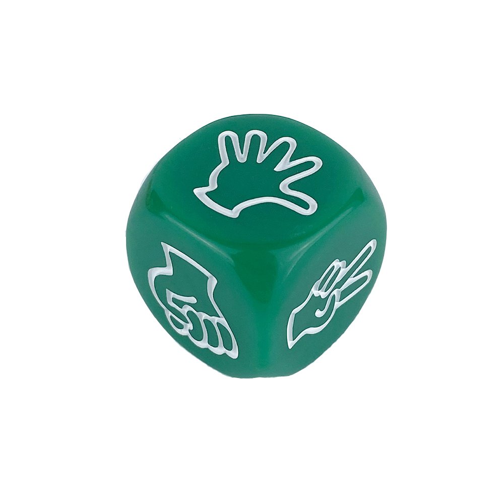 D6 Acrylic Dice 20mm Rock Paper Scissors Solid Color Board Game Party Dice Game Entertainment Custom