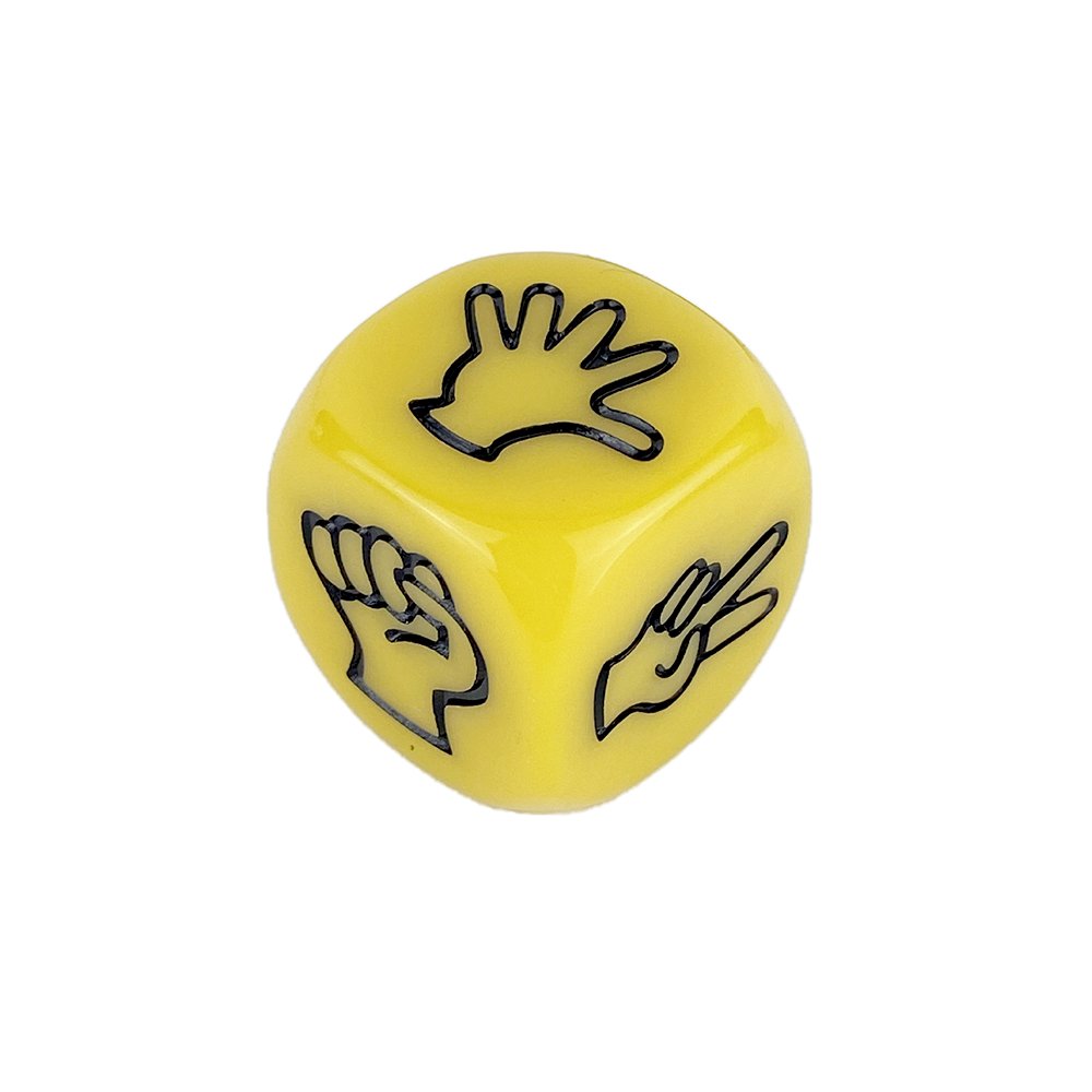 D6 Acrylic Dice 20mm Rock Paper Scissors Solid Color Board Game Party Dice Game Entertainment Custom