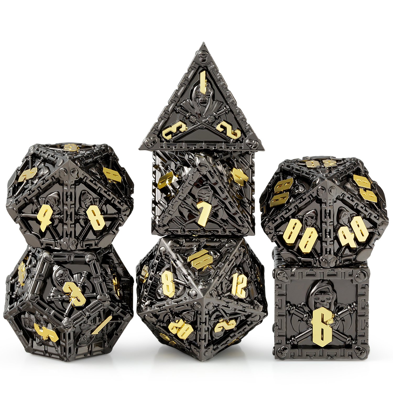 Factory wholesale metal dice custom dnd dice set different dnd dice manufacturers for dungeons and dragons board game
