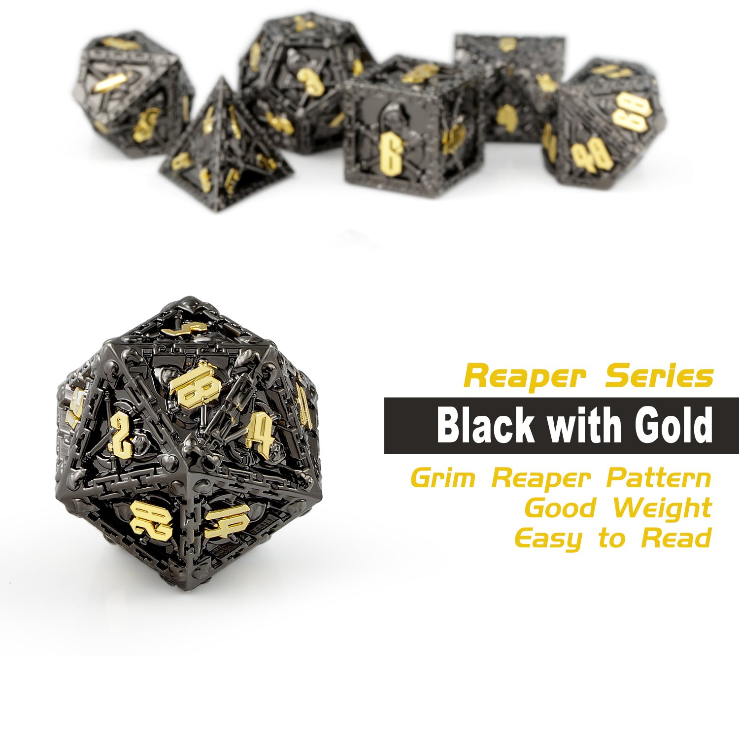 Factory wholesale metal dice custom dnd dice set different dnd dice manufacturers for dungeons and dragons board game
