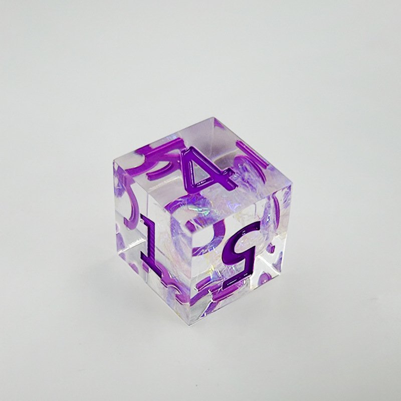 Edge Handmade Dice Set For Dungeons And Dragon Ttrpg Polyhedral Resin Role-playing Board Games