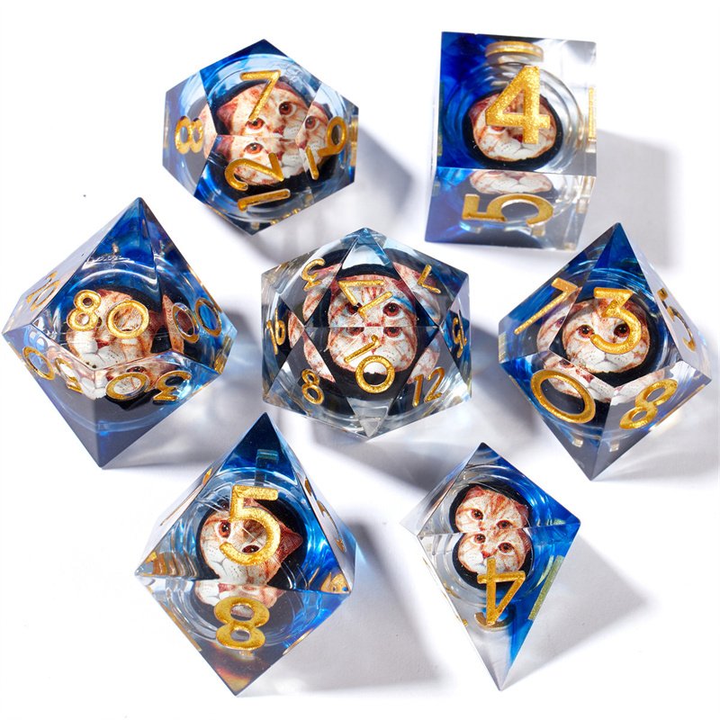 7 Dnd game dice, board game Halloween dice, suitable for Dungeons&Dragons