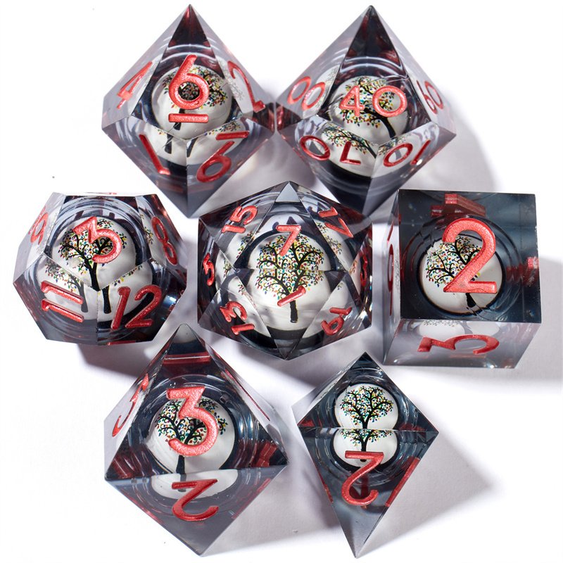 7 Dnd game dice, board game Halloween dice, suitable for Dungeons&Dragons