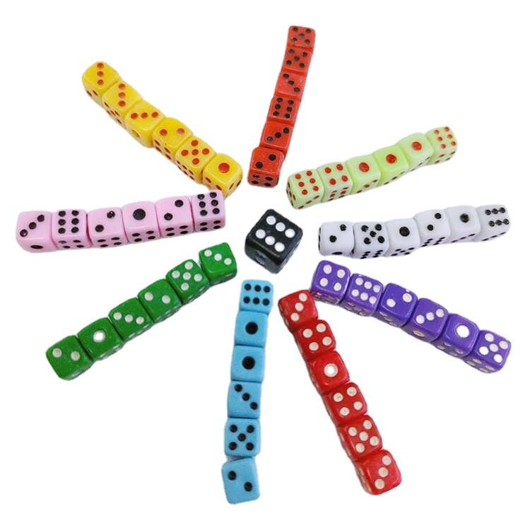 5mm colorful dice small mini dice small 5# dice with dots multicolor in stock