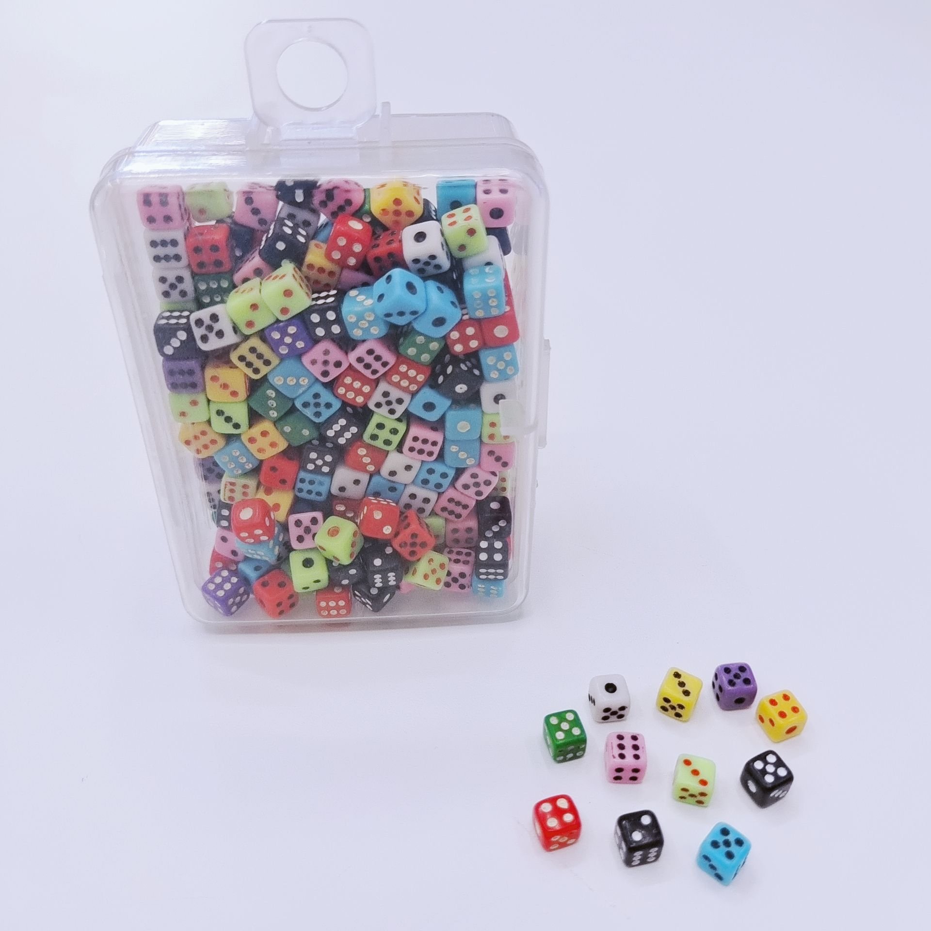 5mm colorful dice small mini dice small 5# dice with dots multicolor in stock