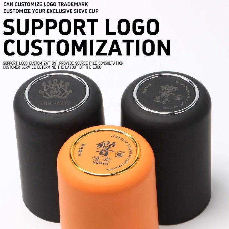 Wholesale price ABS plastic dice cups for gambling games dice cup dice shaker cup LOGO customized for KTV/ club