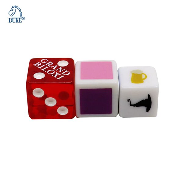 Color Printed Pattern Custom Board Game Dice