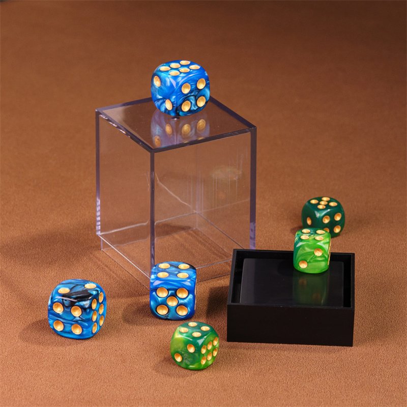 Udixi Custom dice case Dnd Rpg Display Box PVC ABS material dice box for D6 dnd dice boxes acrylic