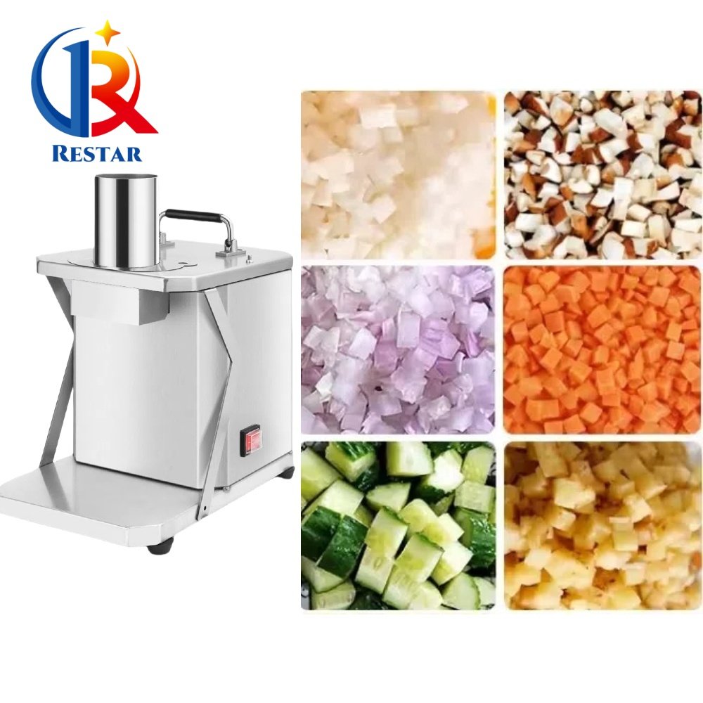 Commercial Vegetable Dicing Machine Vegetable Cutting Machine Carrot Onion Cucumber Mushroom Potato Dicing Shredded Machine