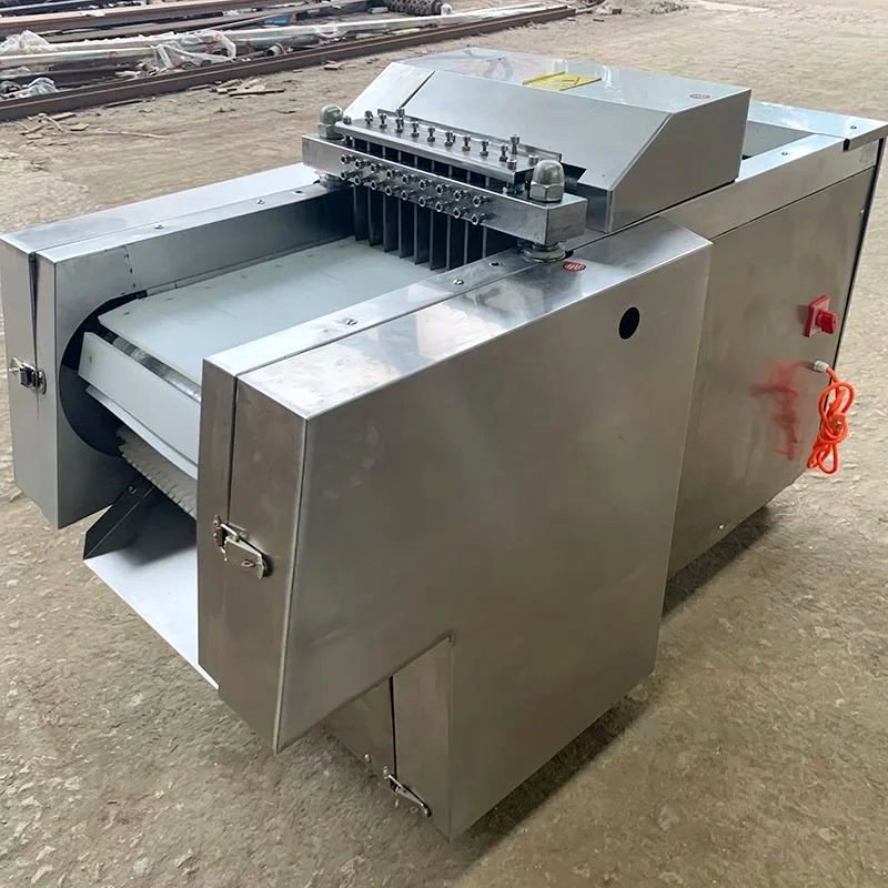 commercial chicken meat dicing cutting machine cube cutter frozen meat dicer Laser Meat Cutting Machine