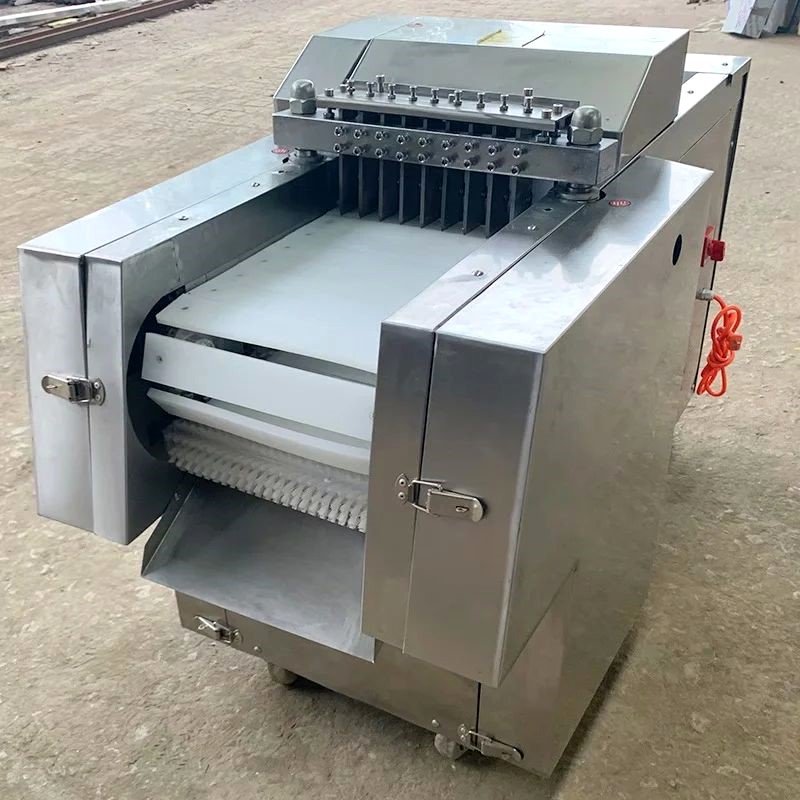 commercial chicken meat dicing cutting machine cube cutter frozen meat dicer Laser Meat Cutting Machine