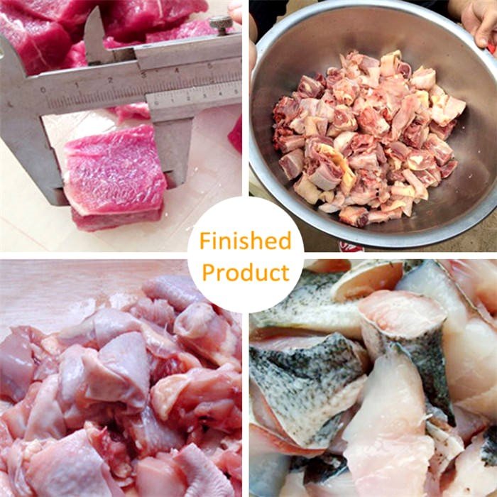 commercial chicken meat dicing cutting machine cube cutter frozen meat dicer Laser Meat Cutting Machine