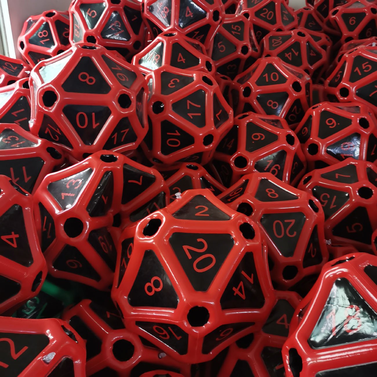 Customized quality red and black PVC Inflatable Dice Game for sales