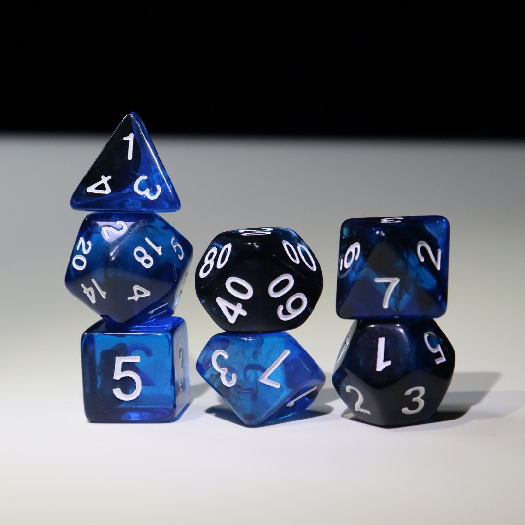 New Acrylic Dice Set DND Dice Polyhedral Transparent Series Dice Game Board Game