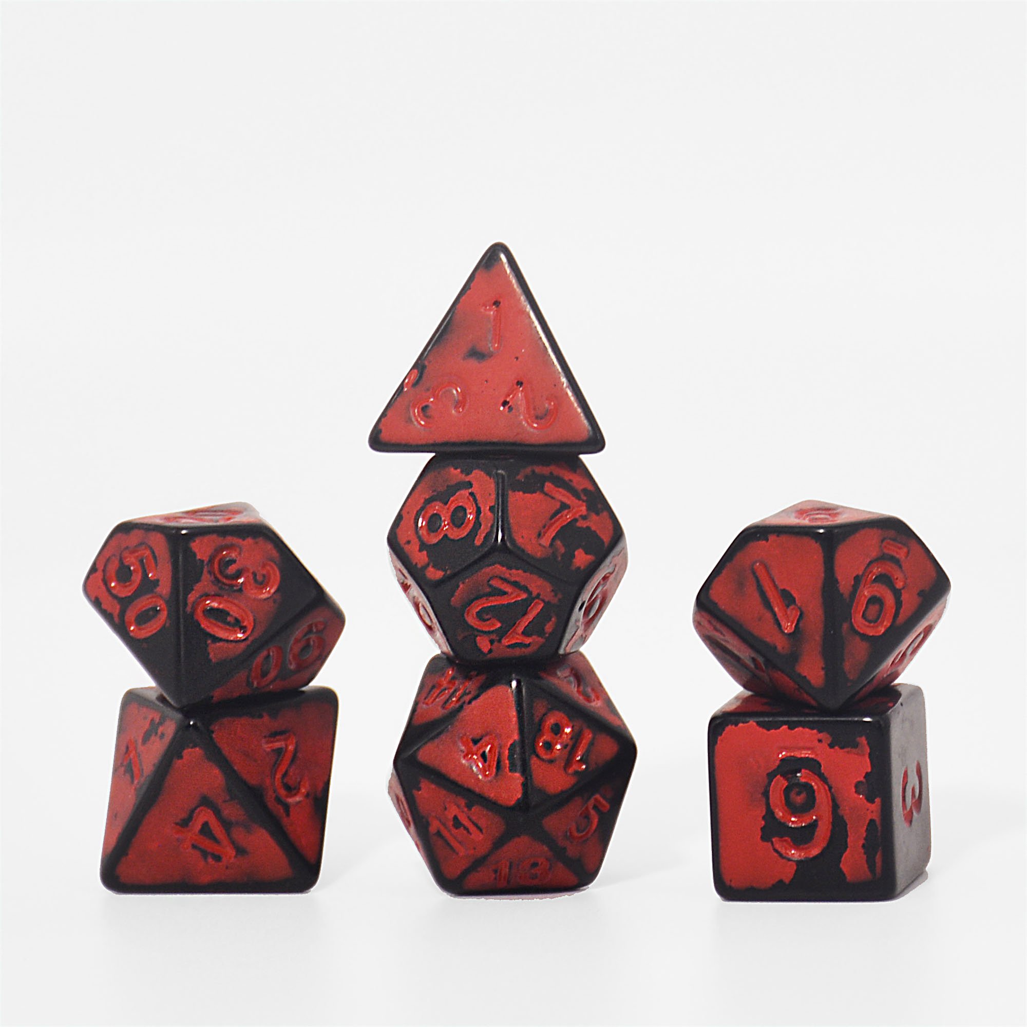 Factory Wholesale 9mm D6 D8 D10 Dnd Games red black white Casino Dice for Club