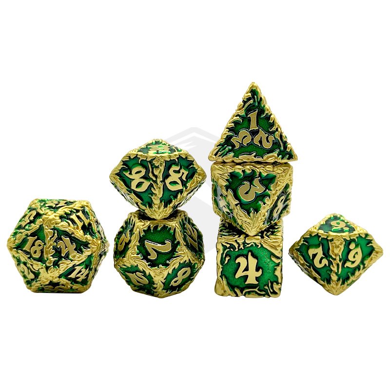 7 Pieces Metal dnd dice Role Playing Dice for Dungeons and Dragons rpg Games & Pathfinder Metal Dices Set