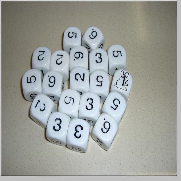 Plastic dice Game dice as Gambling dice