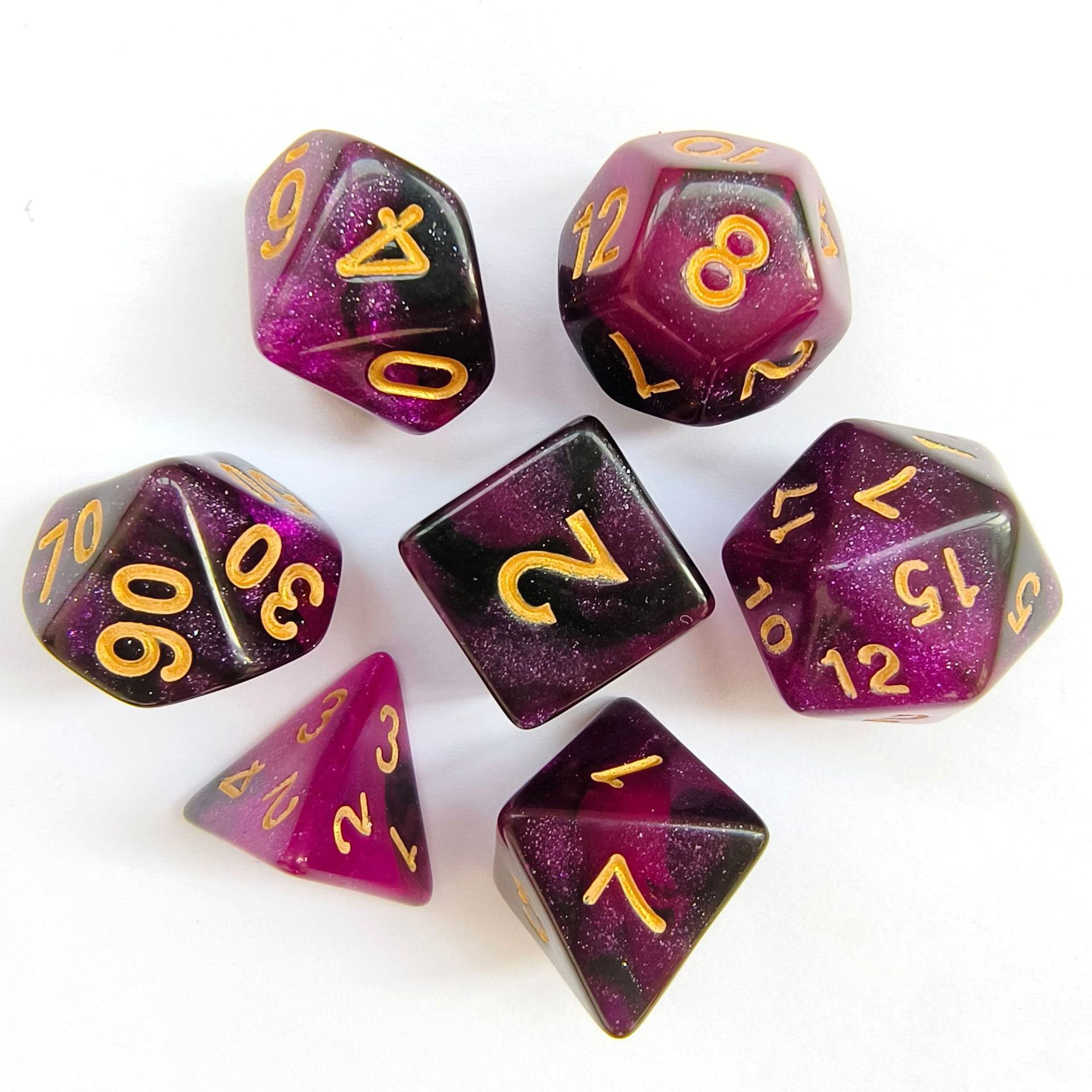 high quality Dungeons And Dragons Dice Set games polyhedral acrylic rpg d20 Starry sky color dnd dice set