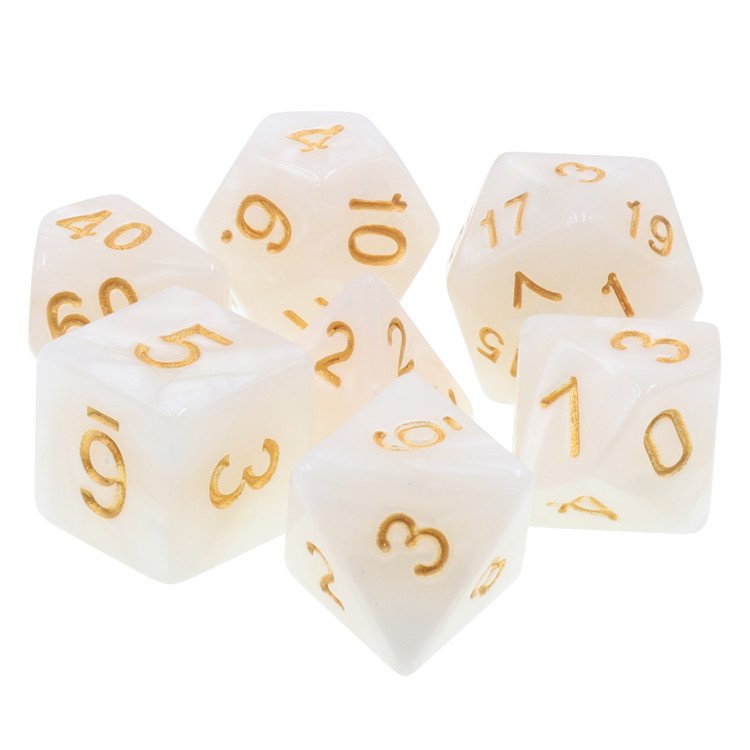 Custom size resin acrylic game dice 16mm dragon and dungeon party dice
