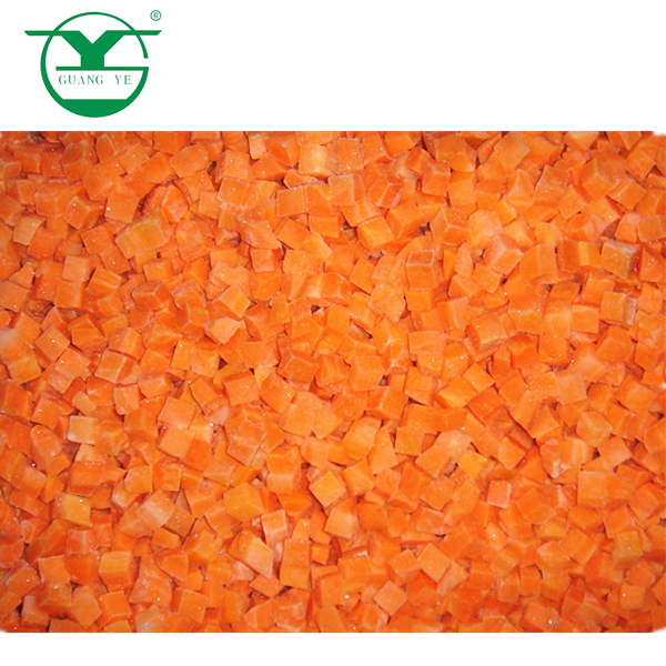 manufacturers direct selling Catering IQF fresh No additions organic health bulk orange Frozen Diced Carrot