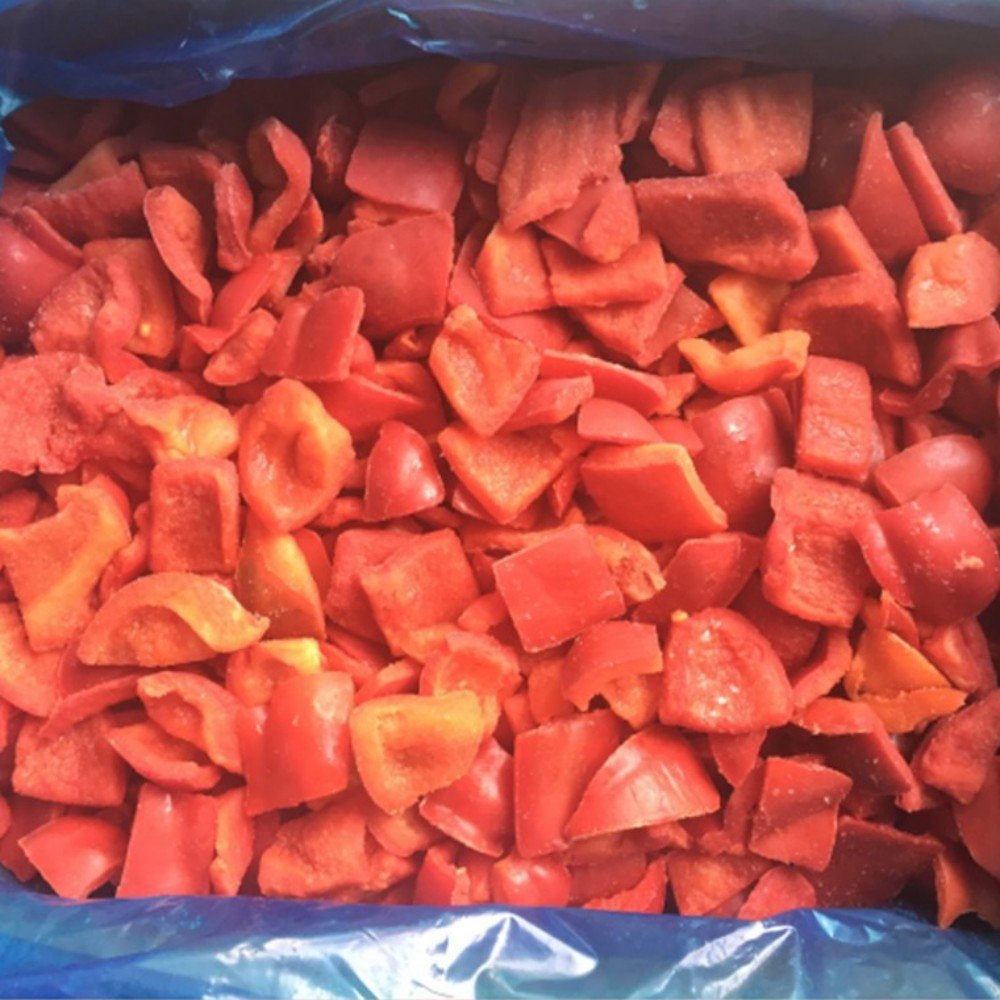 Seasonal vegetables IQF Frozen Red Pepper Dice/Strip