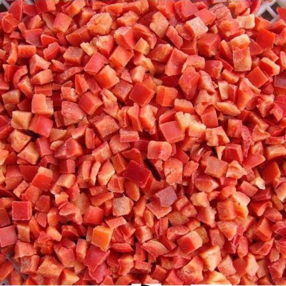 Seasonal vegetables IQF Frozen Red Pepper Dice/Strip