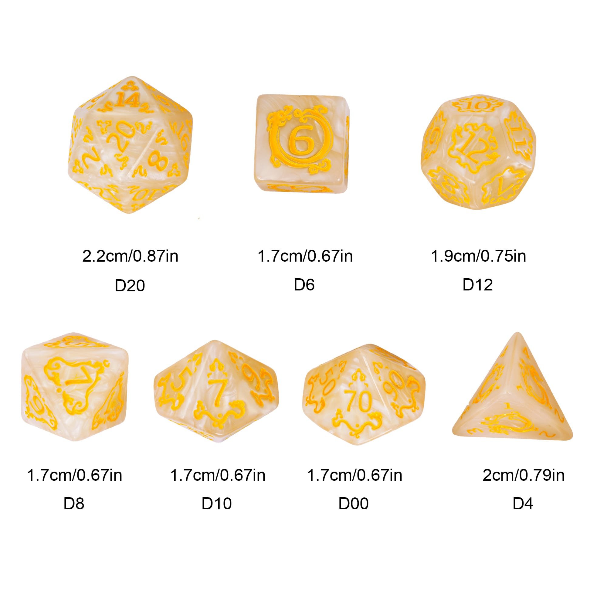 Udixi Plastic Polyhedral custom logo rpg dungeons and dragons Acrylic colored dragon pattern dice game set