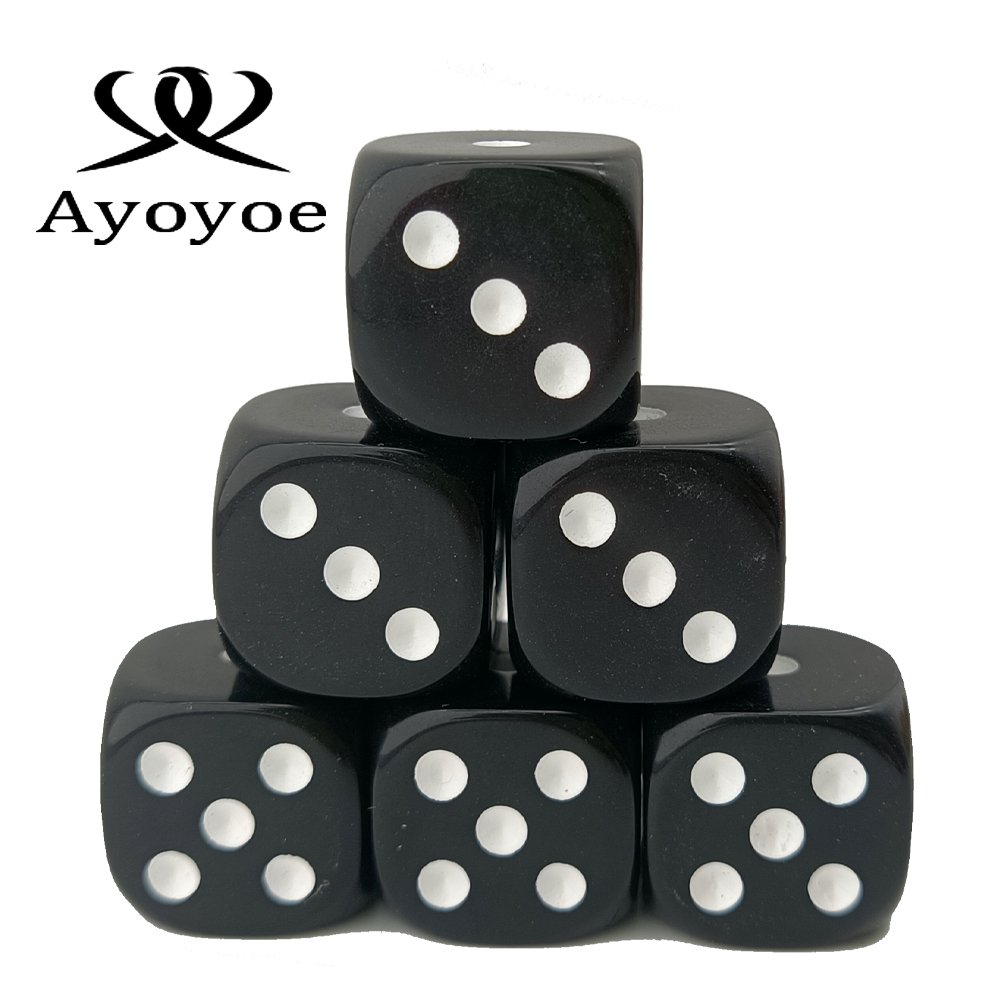 Customized multi-color D6 acrylic dice, custom acrylic game dice-12MM / 16MM / 18MM / 20MM