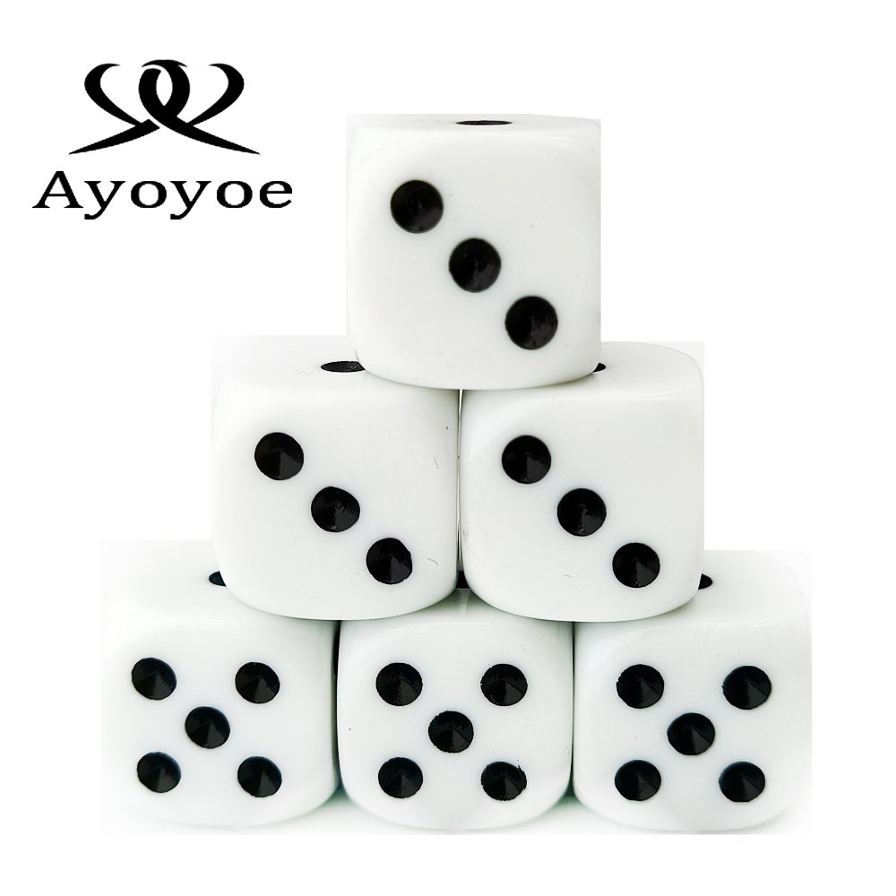Customized multi-color D6 acrylic dice, custom acrylic game dice-12MM / 16MM / 18MM / 20MM