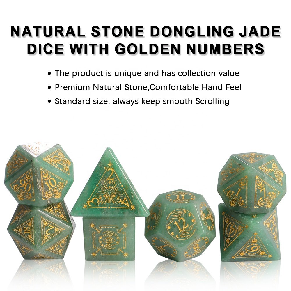 Custom Board Game Dice Set RPG DND Gem Stone Dice For Dungeons and Dragons Role-playing Games