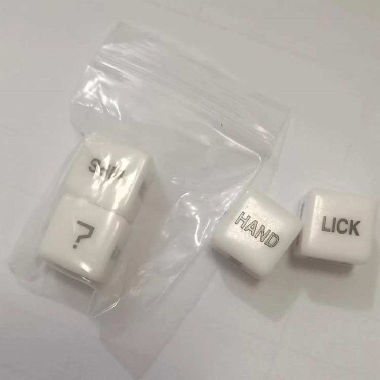 Acrylic 16mm Glow Sex Game Dice Toys Valentine's Day Date Night Gifts Fun Auxiliary Dice for Couples