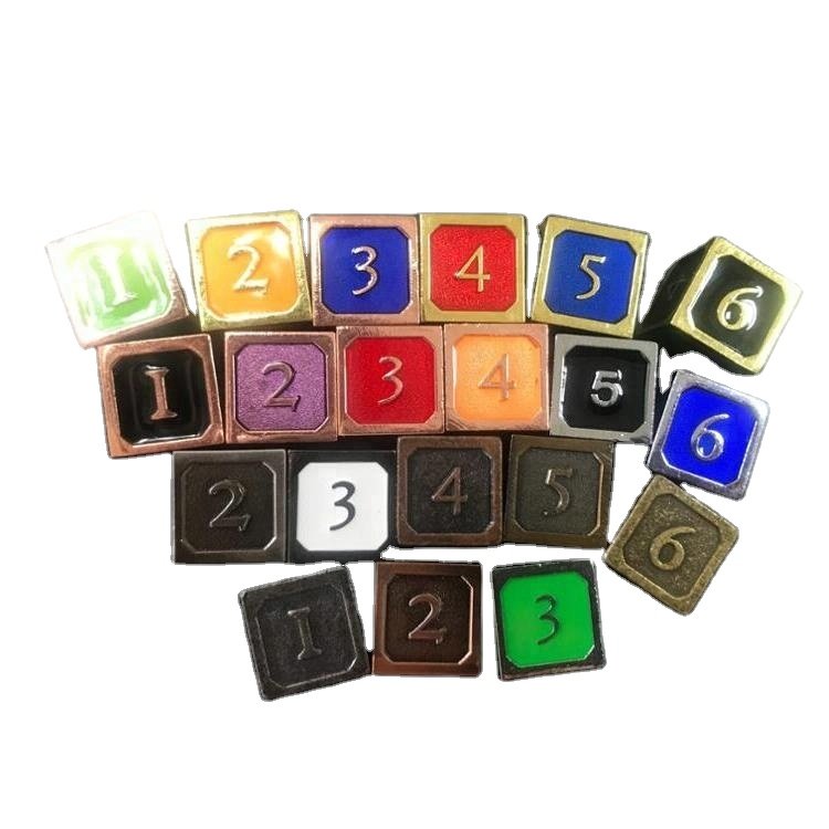 Single D6 Dice metal dice