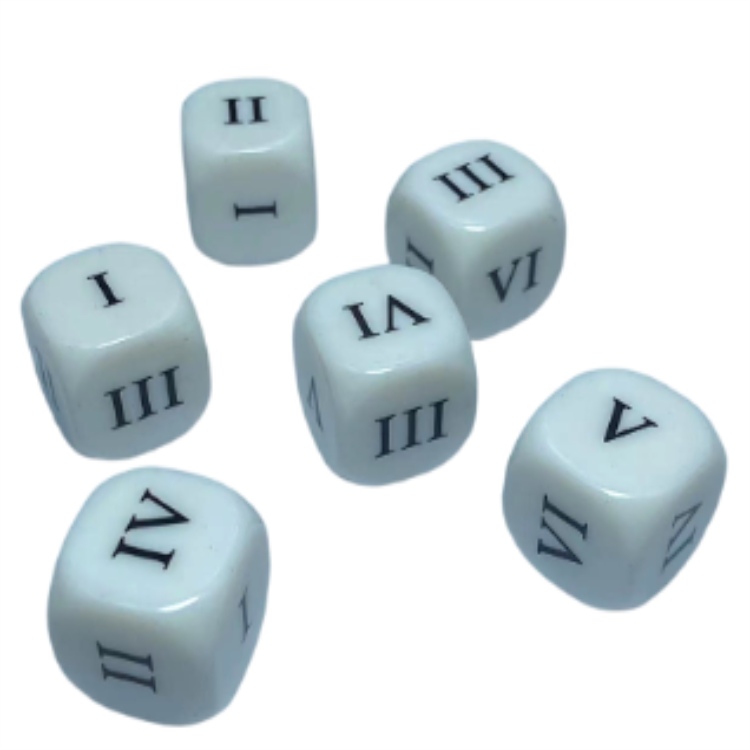 16mm Resin Dice White Yellow Dice Game Eco-Friendly D6 Acrylic Plastic Dice Set With Customized Printing Logo