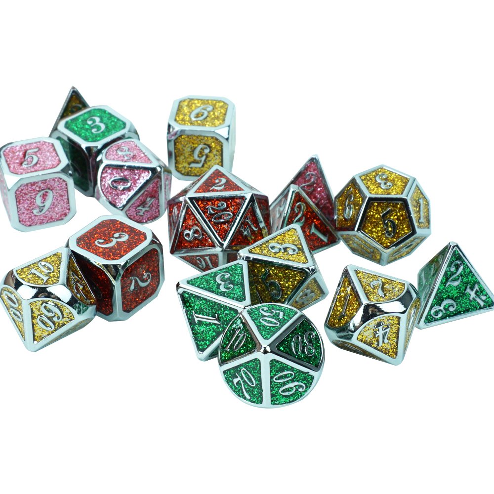 Professional Custom Luxury Metal Dice 4D 6d Dungeons & Dragons Beer Game Card Game Exclusive Dice Set
