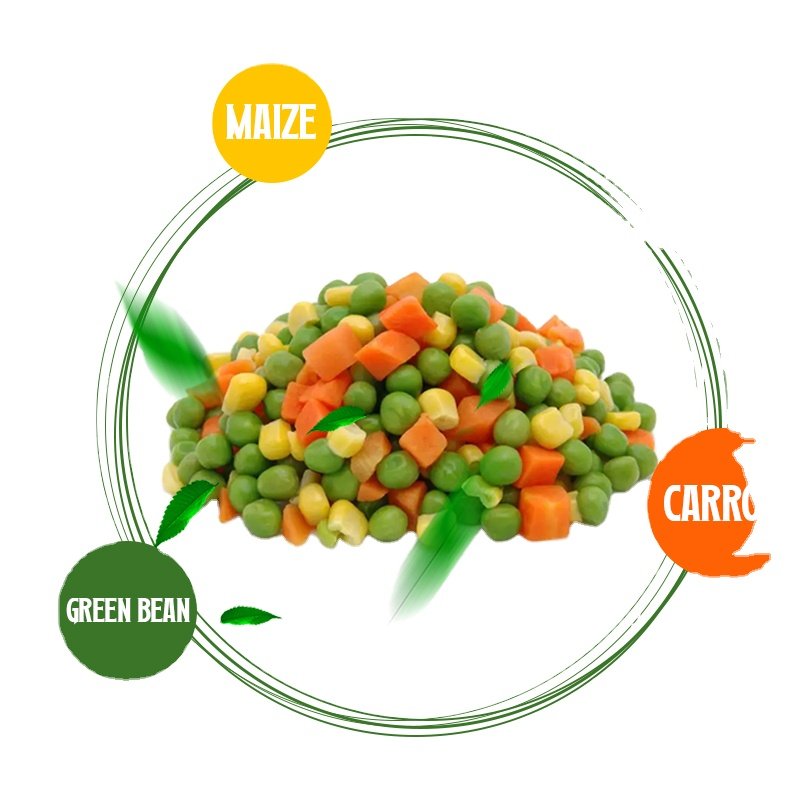 factory supplied Carrots green Organic beans corn kernels Pure natural halal No additives frozen mixed vegetables