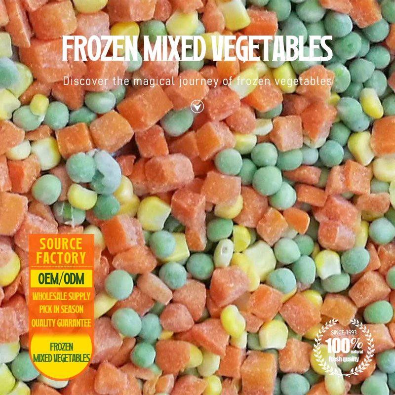 factory supplied Carrots green Organic beans corn kernels Pure natural halal No additives frozen mixed vegetables
