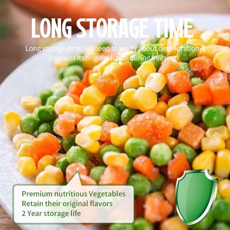 factory supplied Carrots green Organic beans corn kernels Pure natural halal No additives frozen mixed vegetables