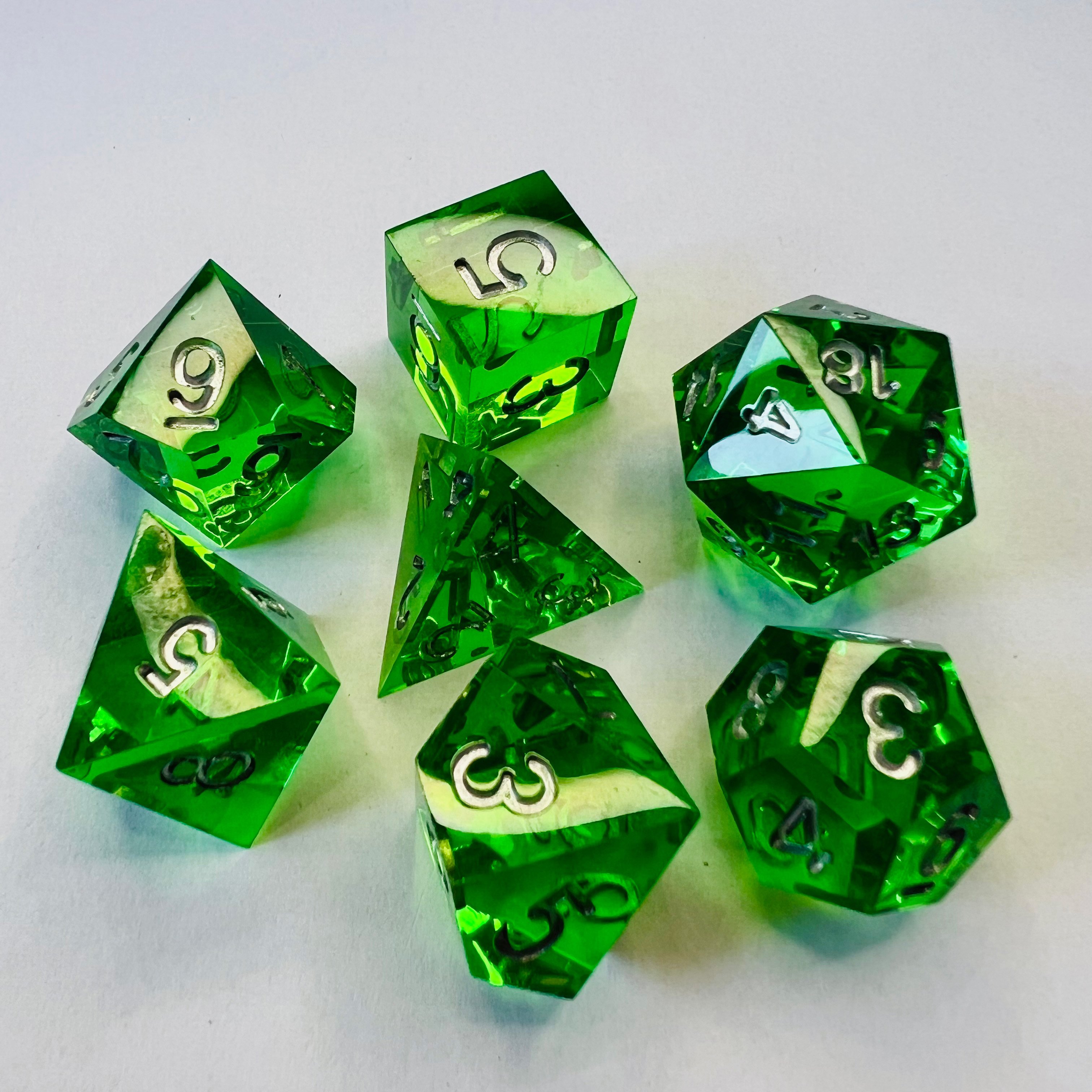 Polyhedral Plastic Soft Edge Dnd Rpg Cubes Resin Board Game Casino Accessories Dice Set Dnd Product