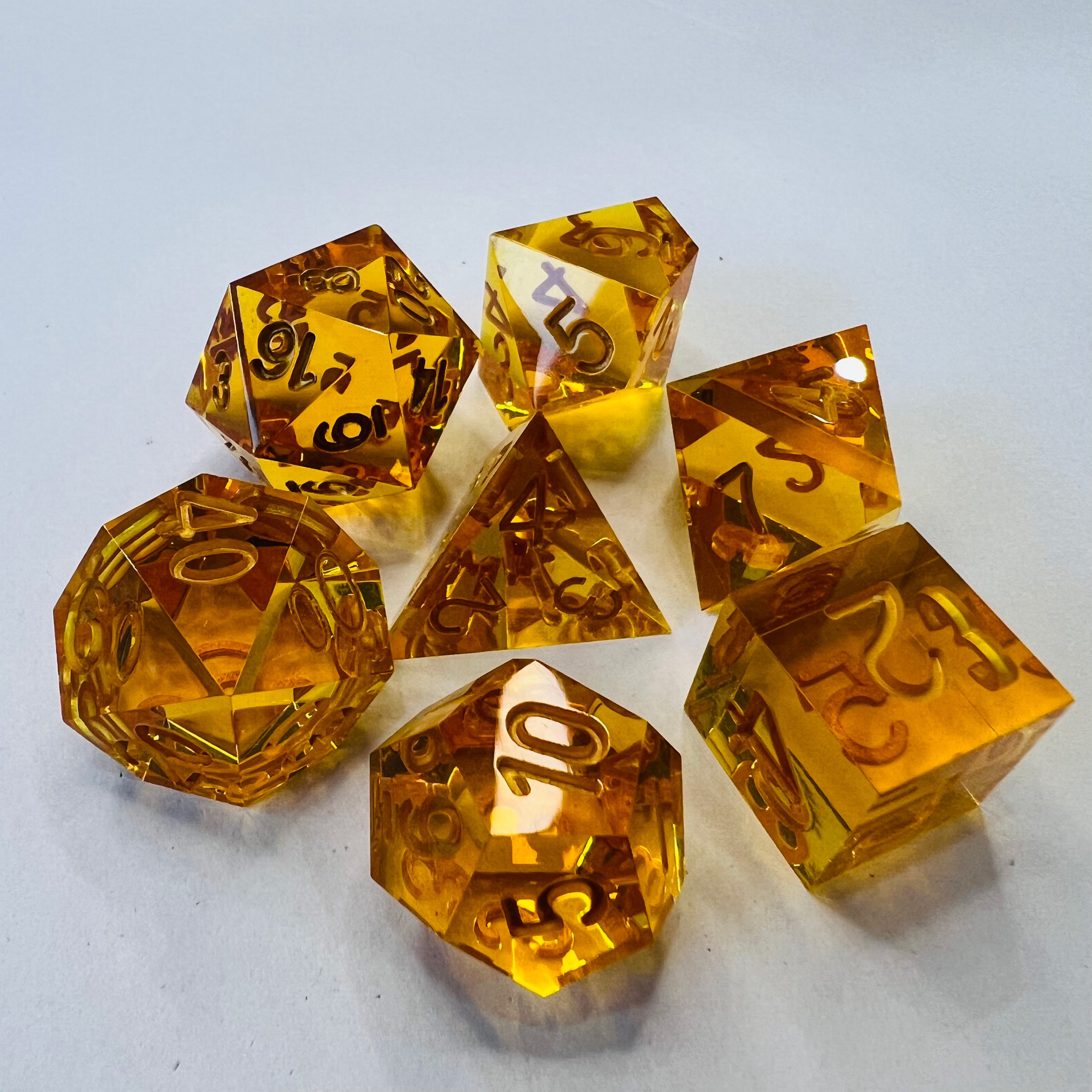 Polyhedral Plastic Soft Edge Dnd Rpg Cubes Resin Board Game Casino Accessories Dice Set Dnd Product