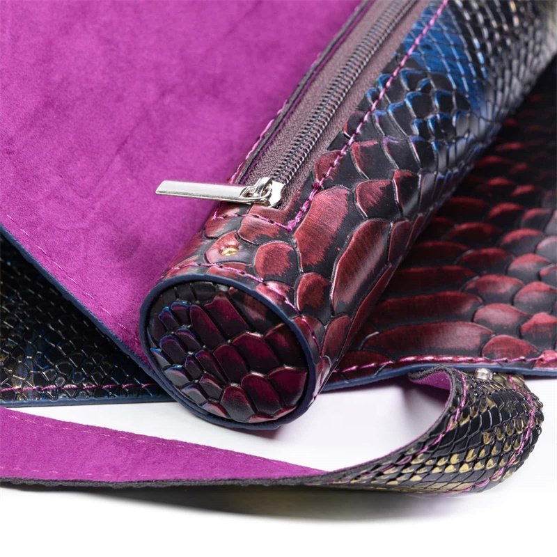 Udixi Dragon Scale Leather Foldable Dice play scroll mats dice leather tray dungeons and dragons holder