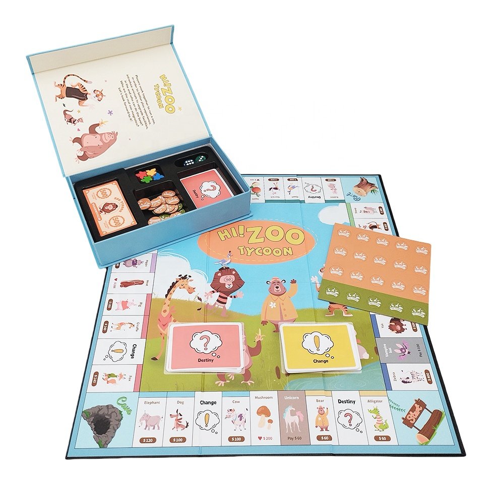Wholesale Custom Table Games BoardGame Maker Printing Round Card Games Board Game Set For Children