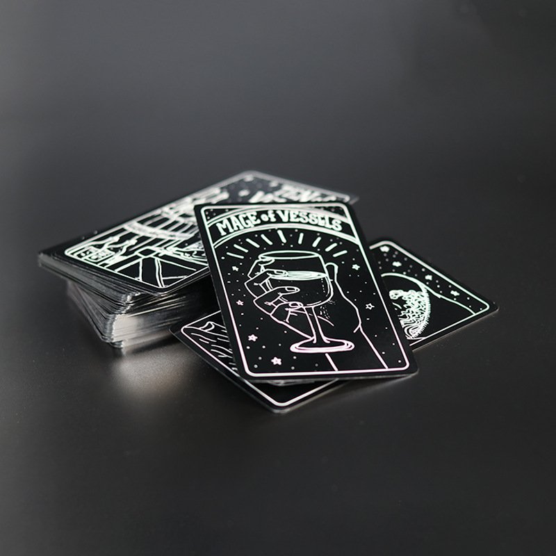 New West hot silver Tarot Chinese and English classic laser hot gold Tarot set