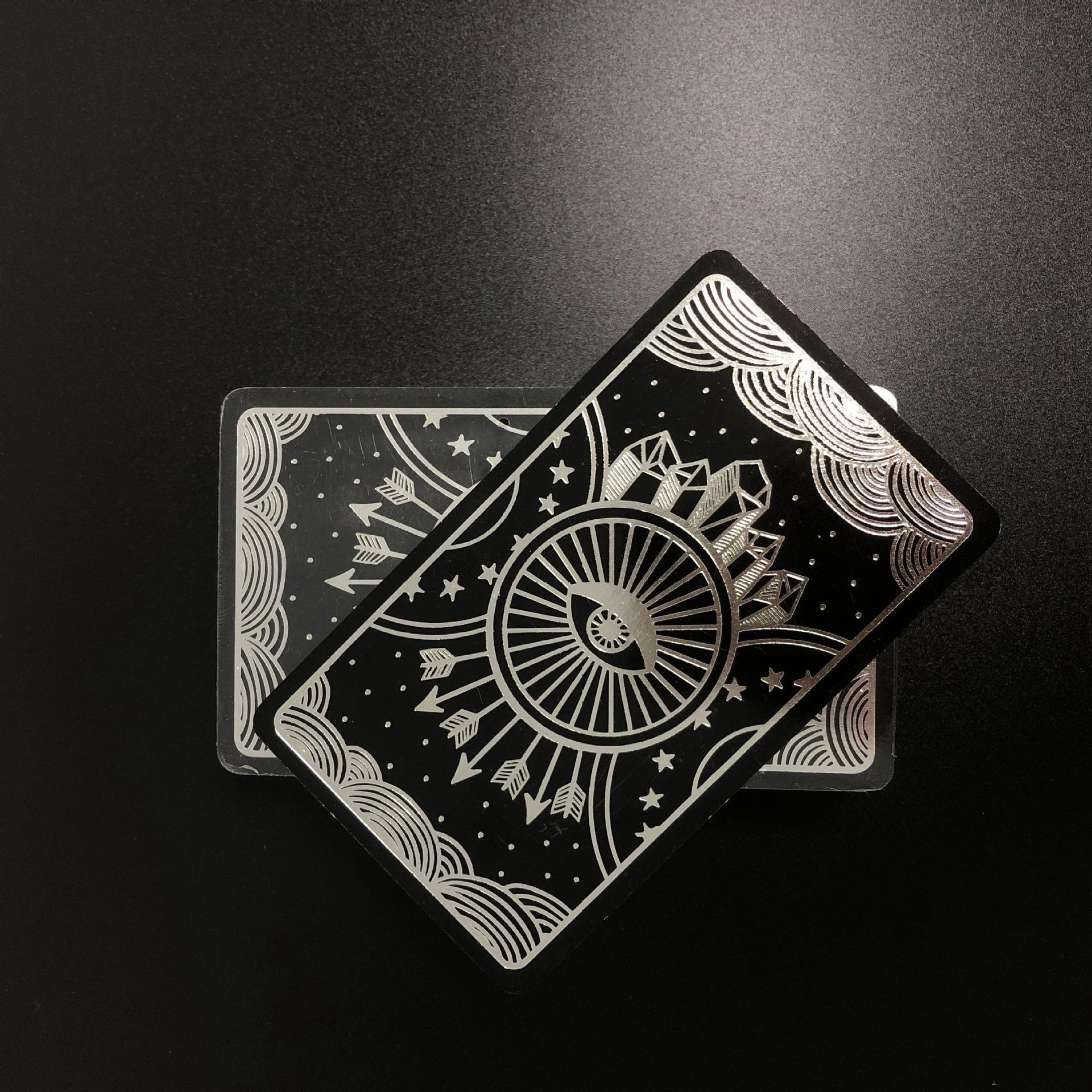 New West hot silver Tarot Chinese and English classic laser hot gold Tarot set