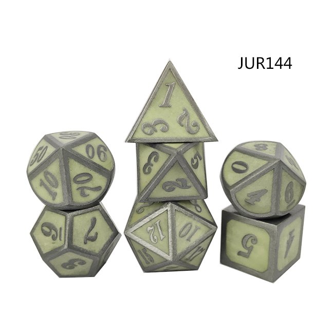 Electroplating sculpture ancient style metal dice zinc alloy metal jewelry organizer for leisure entertainment