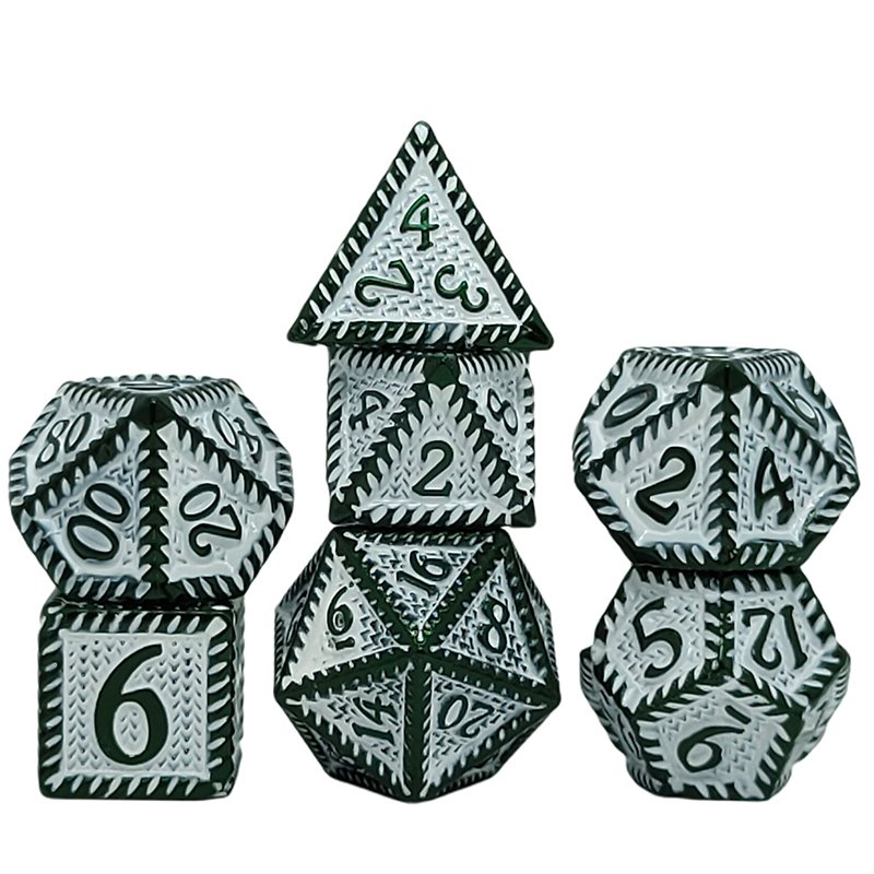 Dnd & Rpg & Bulk Dice Wholesale 10mm Dice Table Game Accessories Custom Polyhedral Metal 19mm Dice Set With Numbers
