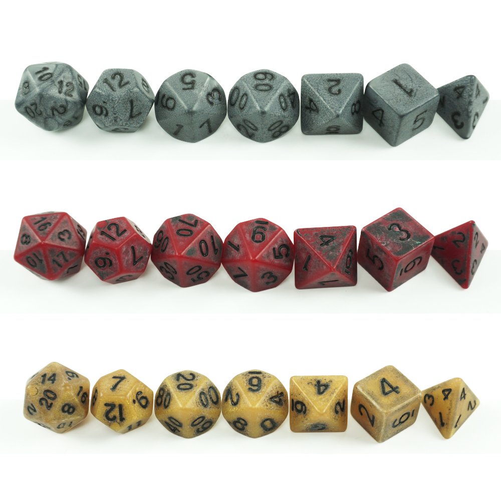 Wholesale Customized Colorful Acrylic Irregular Dice Set Red Polyhedral Board Game 16mm Dice