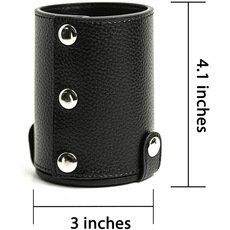 Multi-function Pen Pouch Holder Casino Travel Folding Leather Dice Game Cup